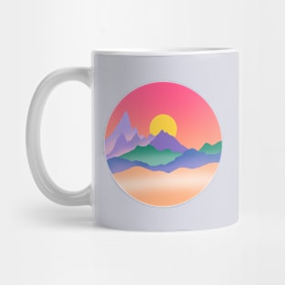 Japanese mountains art Mug